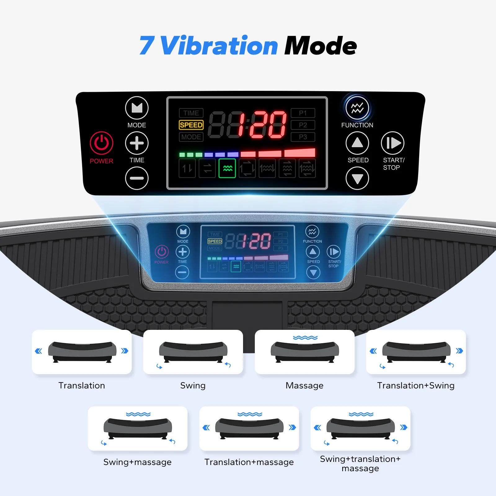 CV61 4D Curved Lymphatic Drainage Vibration Plate with Turbo Power - Image 13