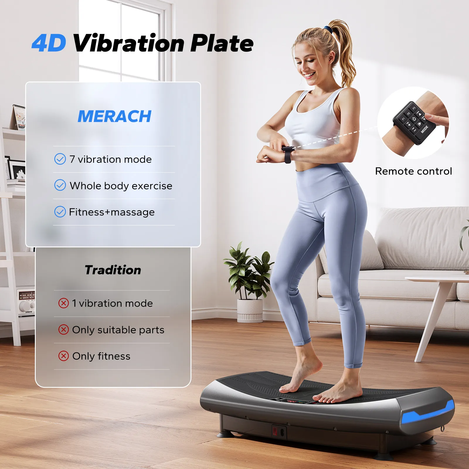 CV61 4D Curved Lymphatic Drainage Vibration Plate with Turbo Power - Image 15