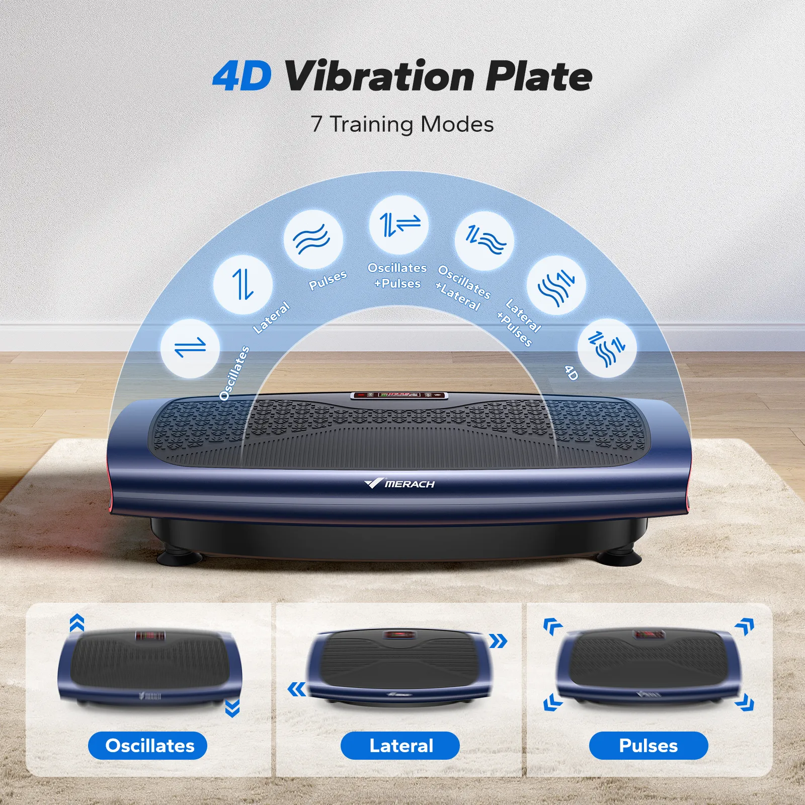 CV61 4D Curved Lymphatic Drainage Vibration Plate with Turbo Power - Image 3
