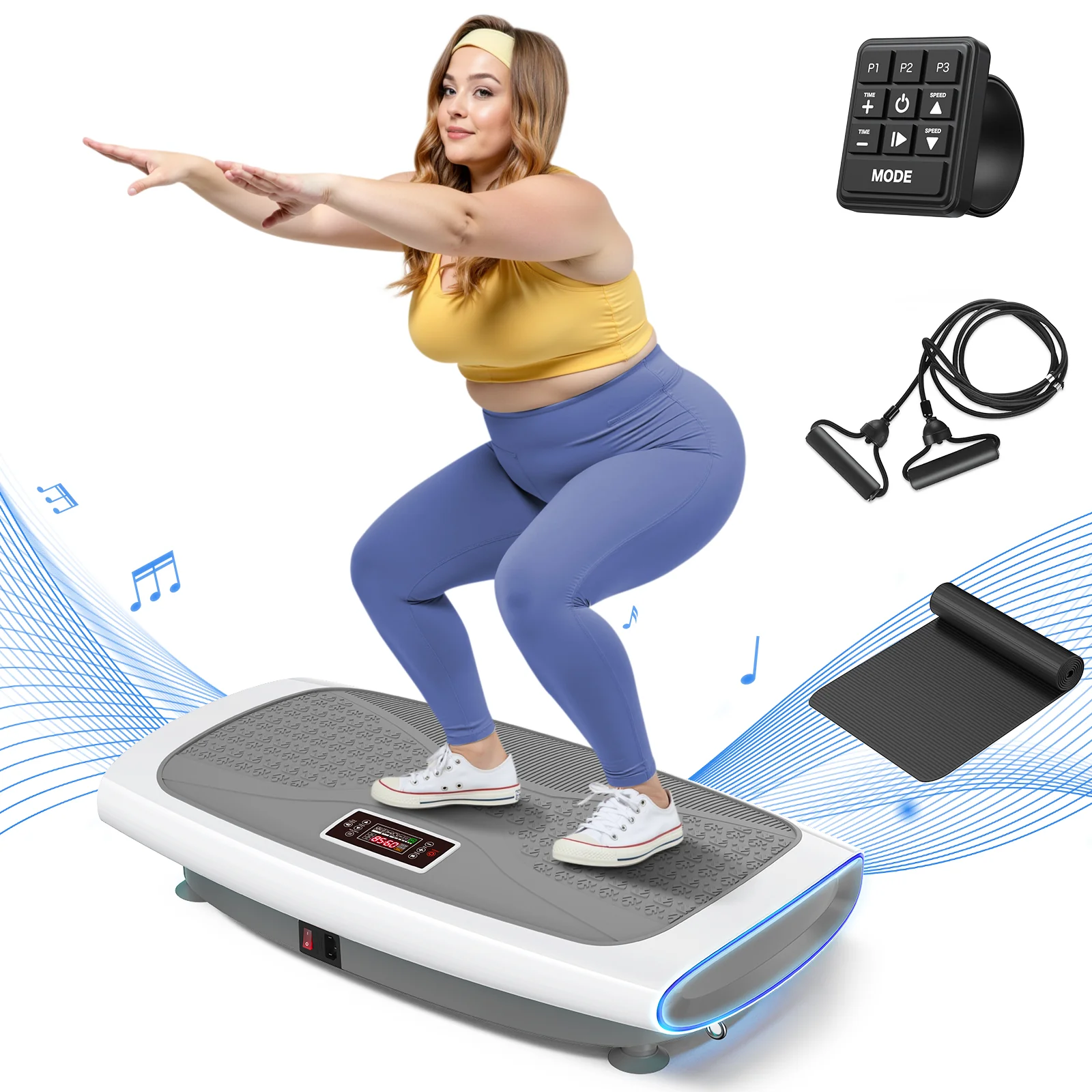 CV61 4D Curved Lymphatic Drainage Vibration Plate with Turbo Power - Image 9