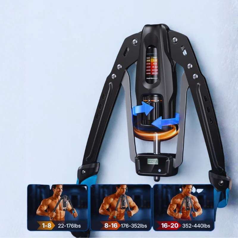 Hydraulic Arm Exerciser with Counter & Adjustable 22–440 lbs - Image 4