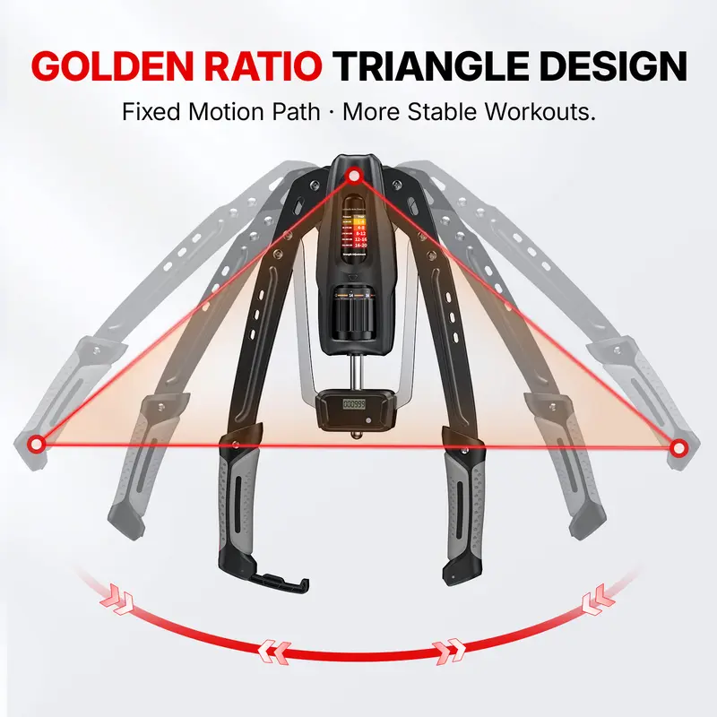 Hydraulic Arm Exerciser with Counter & Adjustable 22–440 lbs - Image 6