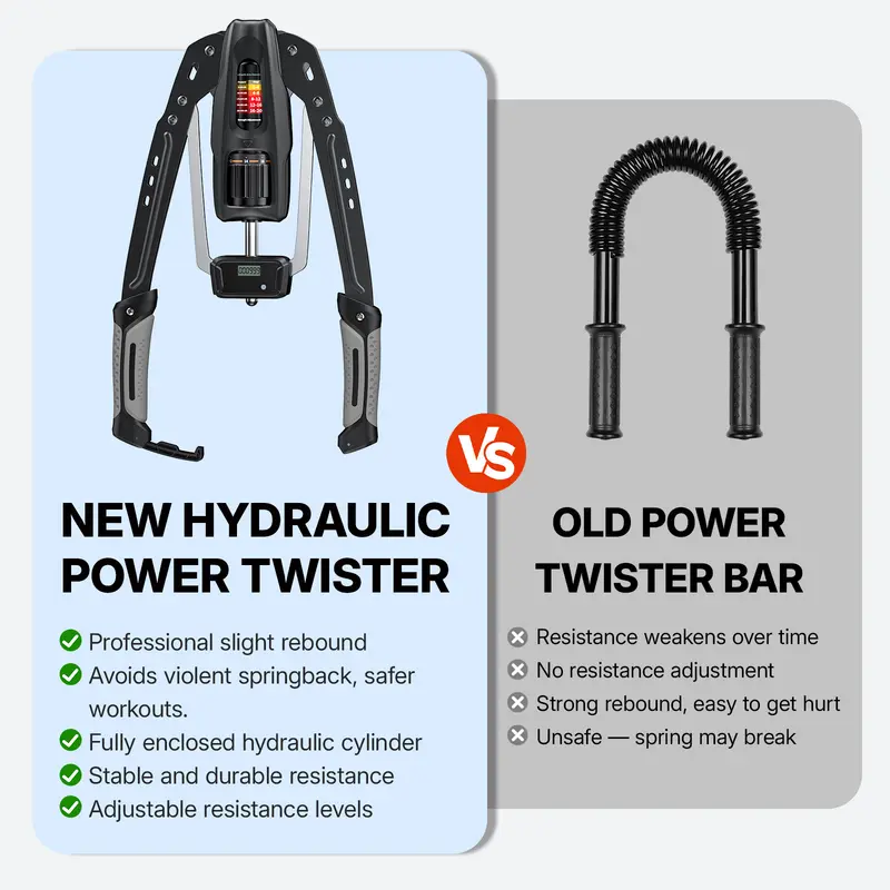 Hydraulic Arm Exerciser with Counter & Adjustable 22–440 lbs - Image 9