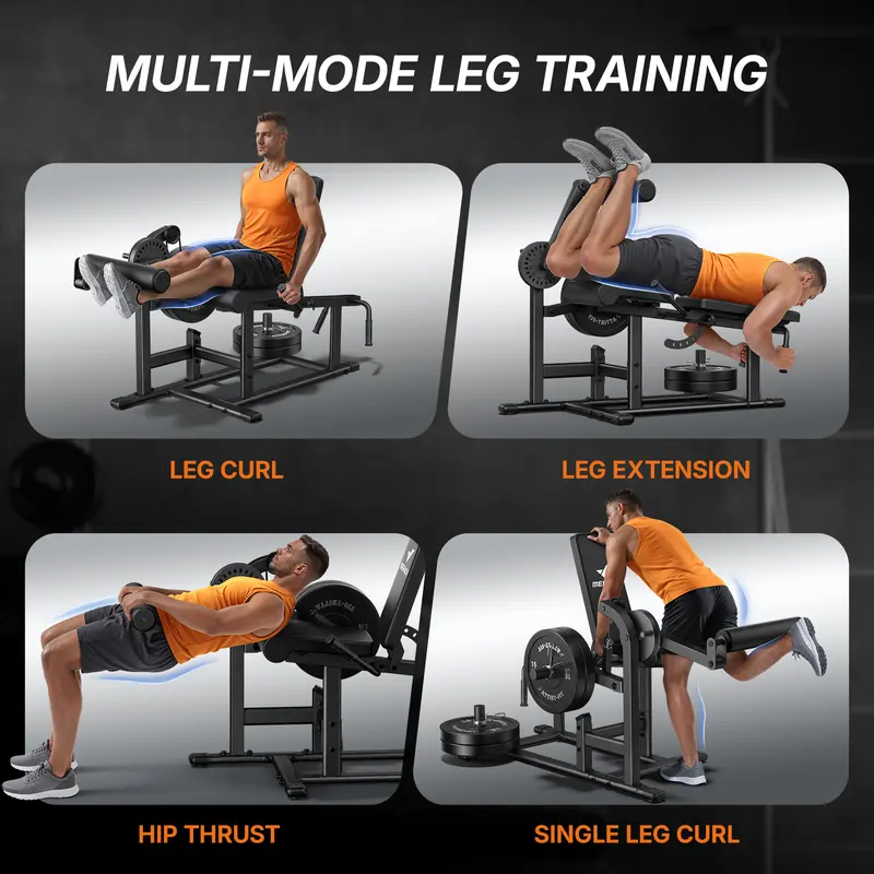Adjustable Leg Extension & Curl Machine for Home - Image 7