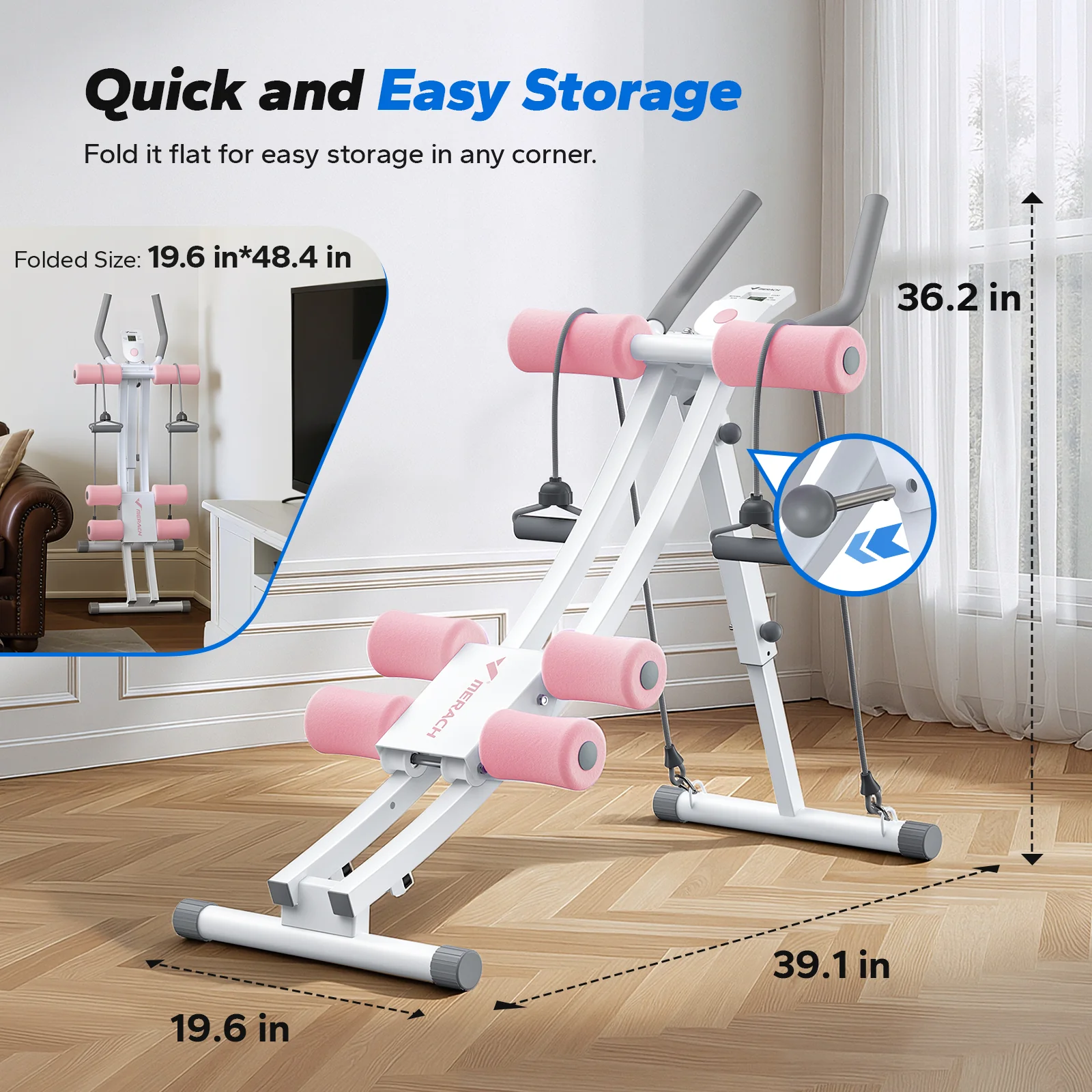 Foldable Ab Machine with Single-Side Motion - Image 7