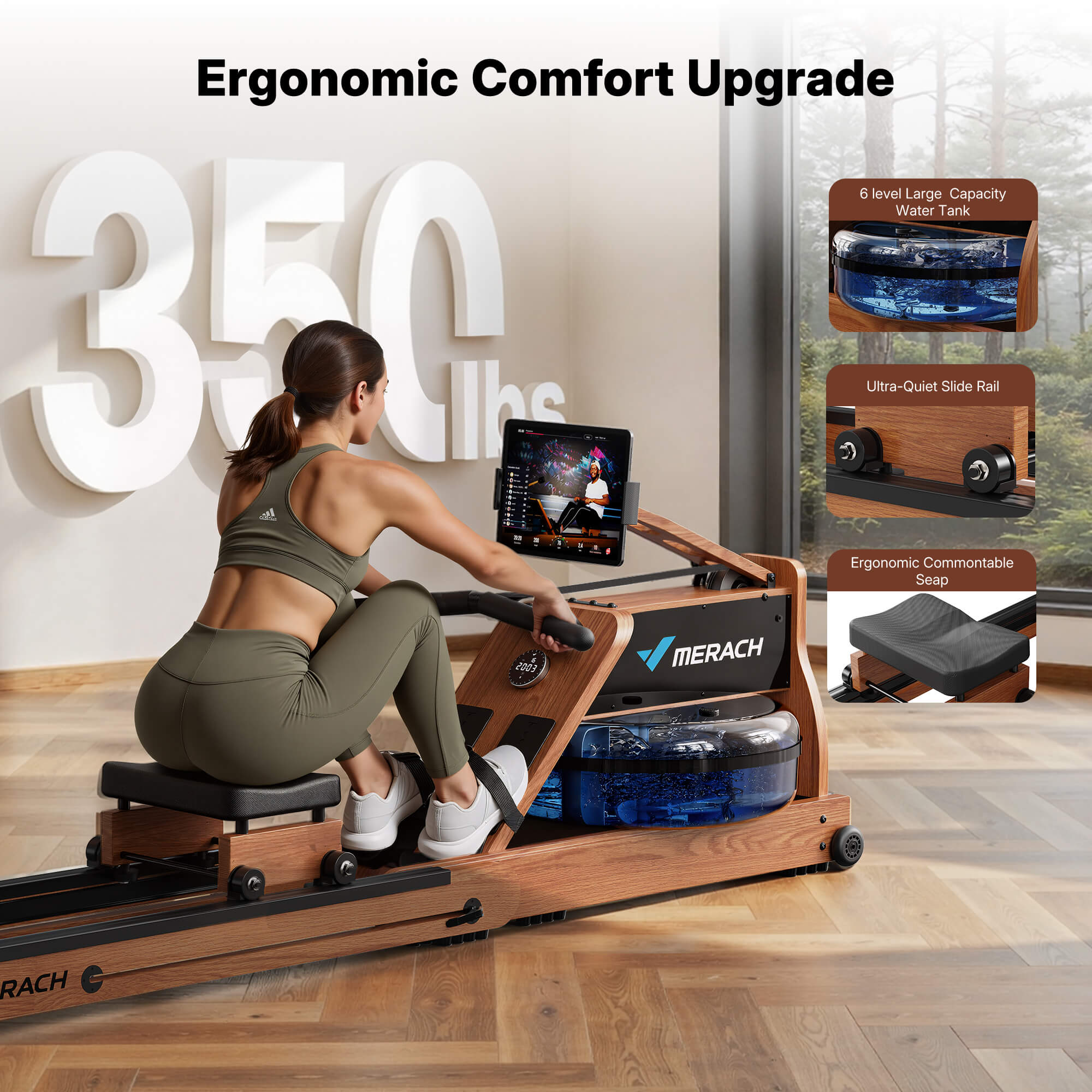 NovaRow 950 Dual Resistance Rowing Machine - Image 5