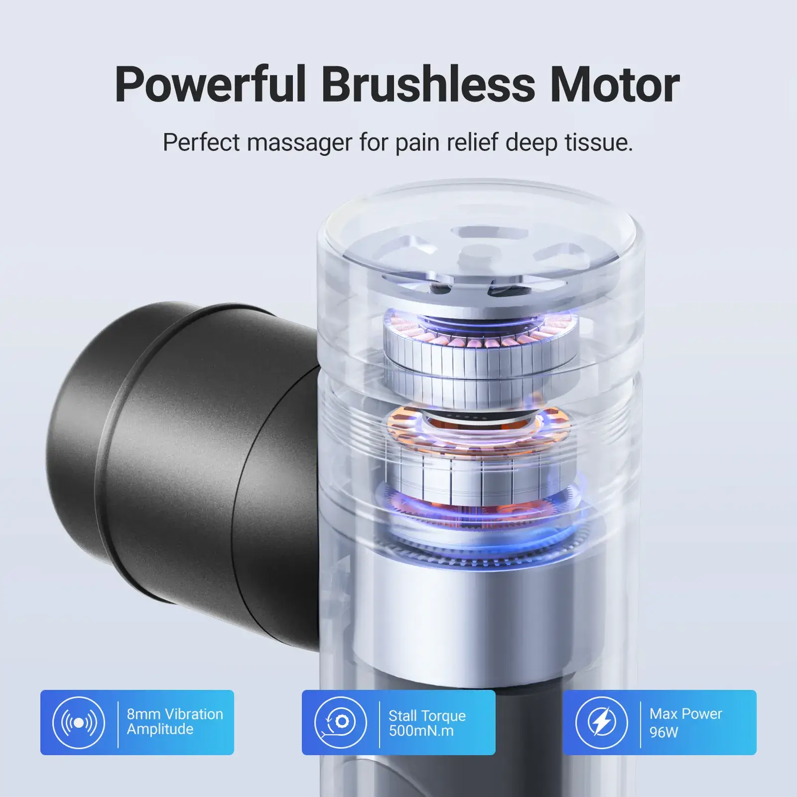 Portable Handheld Massage Gun with 5 Heads - Image 4