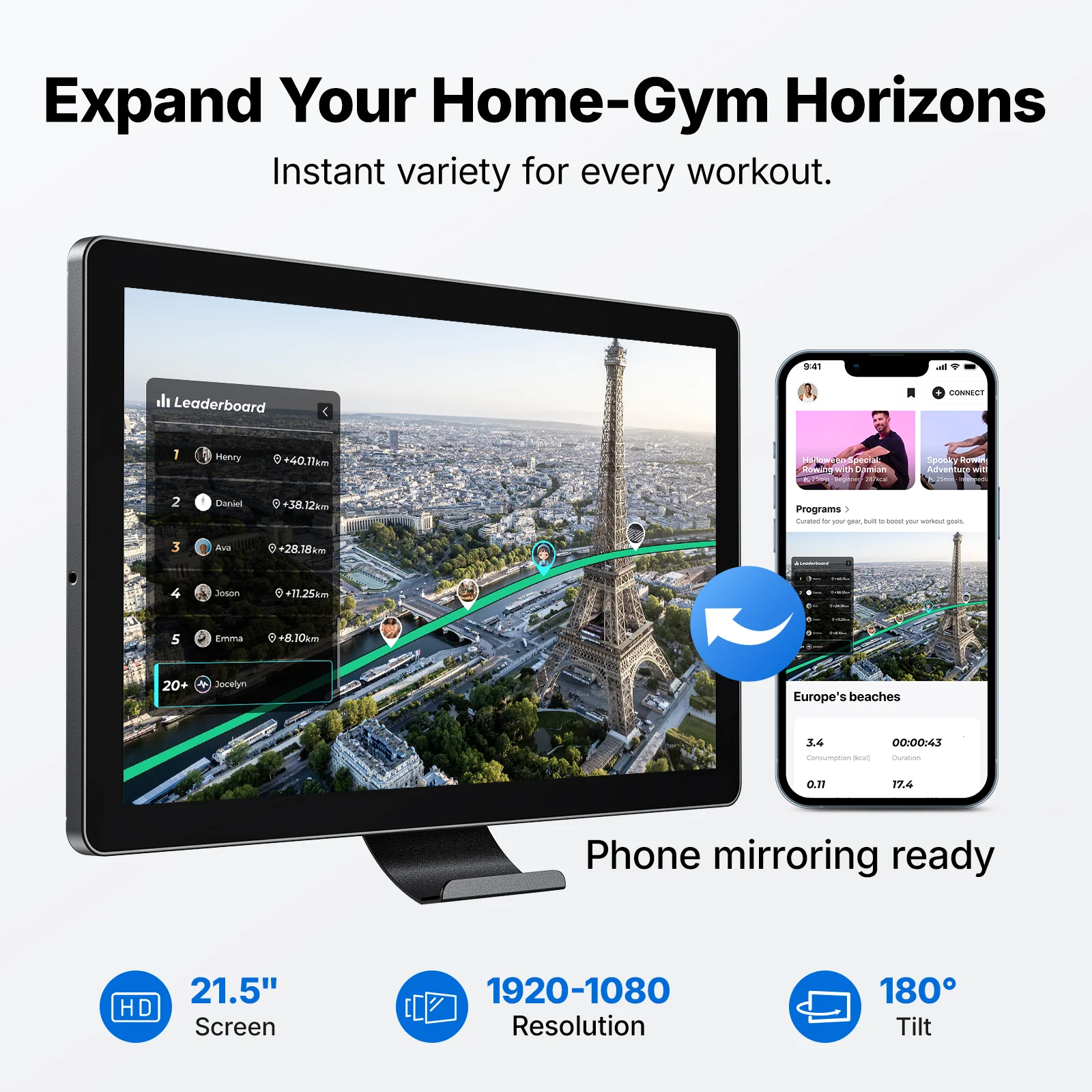 NovaRow R7 Aura Magnetic Quiet Rowing Machine with Rotating Screen - Image 3