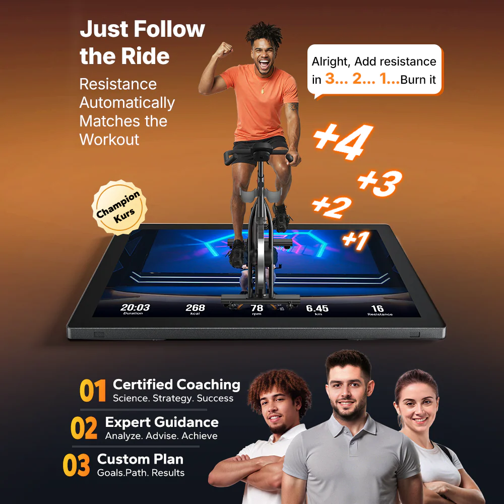 S29 Aura Exercise Bike with 21.5'' Big Screen - Image 4