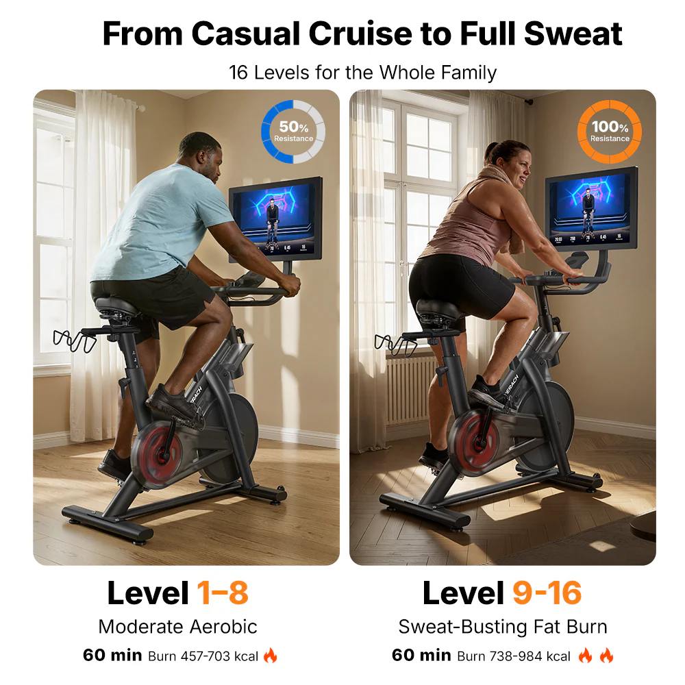 S29 Aura Exercise Bike with 21.5'' Big Screen - Image 8