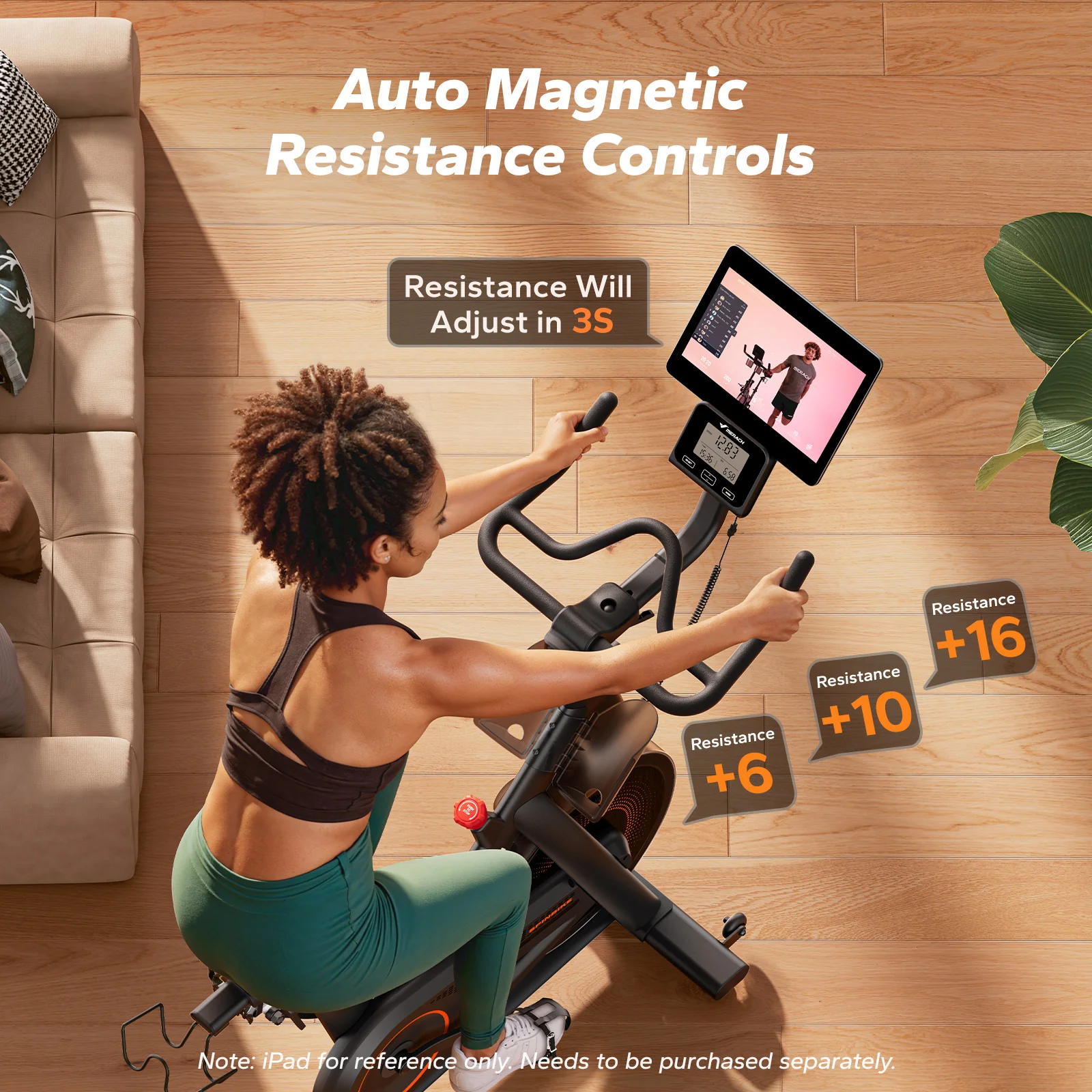 S29 Self-Powered & Auto-Resistance Exercise Bike - Image 3