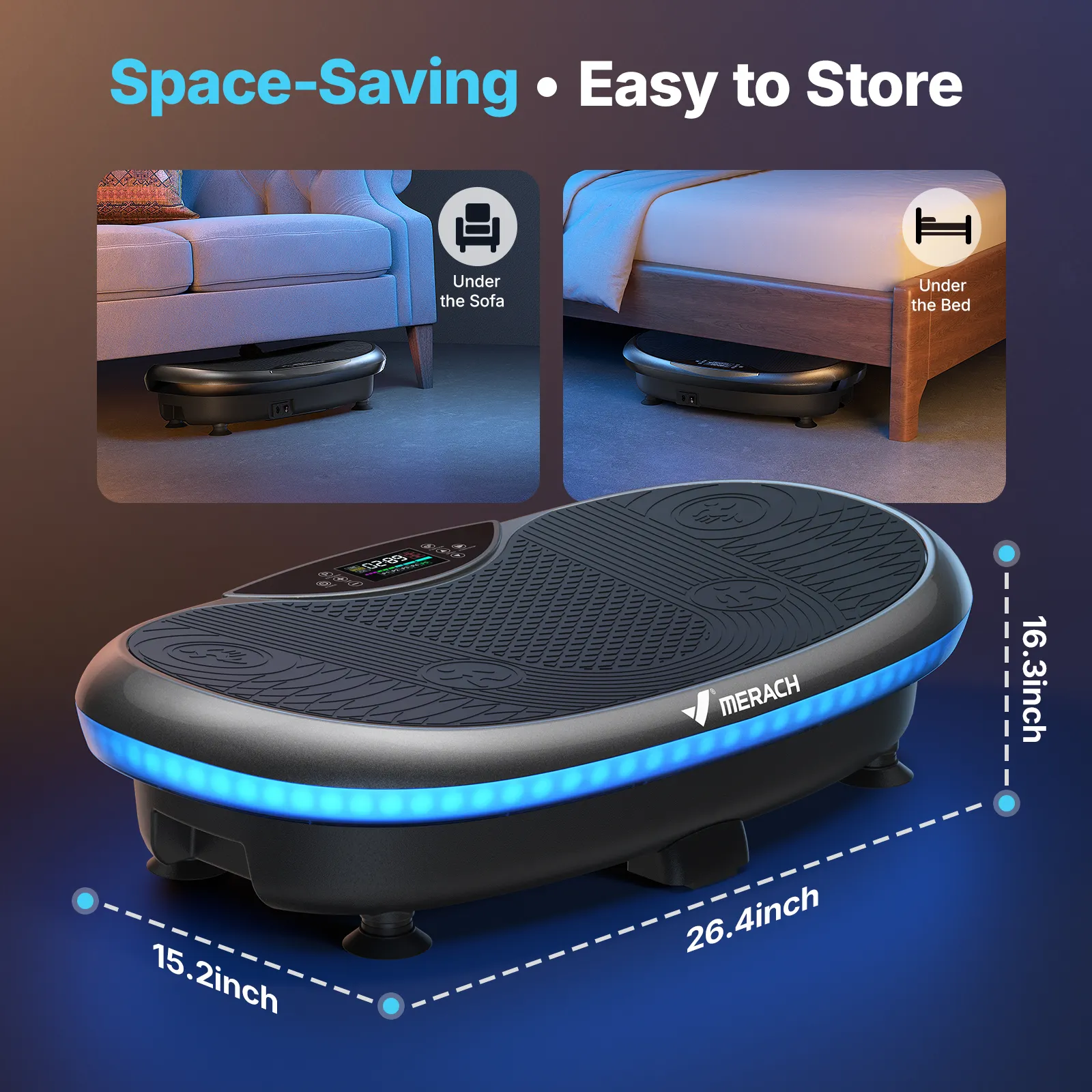 CV55 4D Curved Vibrating Workout Plate with Triple-motor System - Image 16